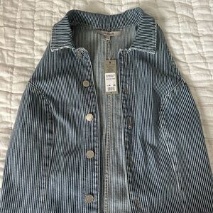 Hudson Jeans Striped Denim Vest